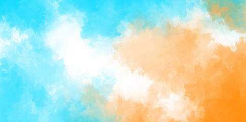 Abstract watercolor background with pastel colors soft texture and dreamy effect. Beautiful sunny day soft light clouds blur background. Air clouds in the pastel sky. Pastel backdrop in the air.