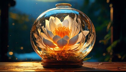 Time Passage: Explore how the glass flower has remained unchanged while everything outside changes with time.