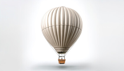 Fototapeta premium Hot air balloon floating or flying isolated white background
