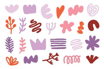 Pastel Color Cute Abstract Shape Collection