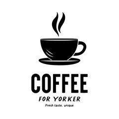 A cup of coffee logo vector