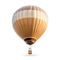 Naklejka premium Hot air balloon floating or flying isolated white background