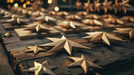 Christmas tree star factory assembly line