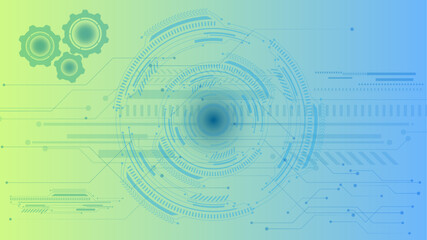 Abstract modern technology background for your design. futuristic sci fi technology pattern concept background