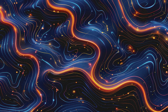 Futuristic circuit board layout Delicate crypto mining symbols Abstract digital landscape.