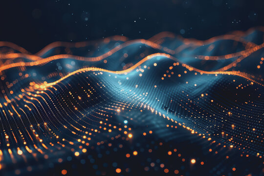 Futuristic circuit board layout Delicate crypto mining symbols Abstract digital landscape.