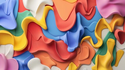 clay style of  abstract 3D Model  icon  Plasticine Sculpture, Playful, Vibrant Colors, Creative Workspace  ,high-resolution
