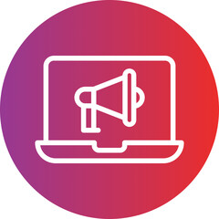 Fototapeta premium Internet Ads Icon Style