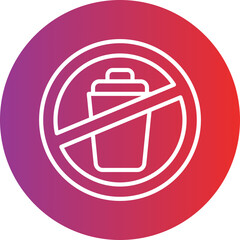 Obraz premium Zero Waste Icon Style