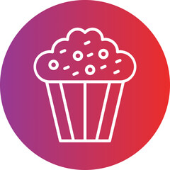 Coffee Muffin Icon Style