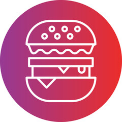 Burger Sandwich Icon Style