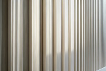 Obraz premium Elegant White Ceramic Strips with Vertical Structure for Modern Home Decor and Interior Design