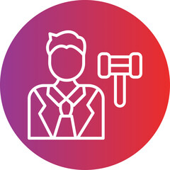 Judge Male Icon Style