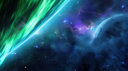 Obraz premium The breathtaking natural scenery, a masterpiece of nature, reveals the beauty of natural scenery. Generative AI