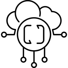Cloud Computing Resources Icon