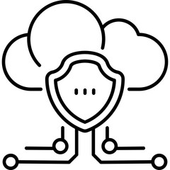 Cloud Security Icon