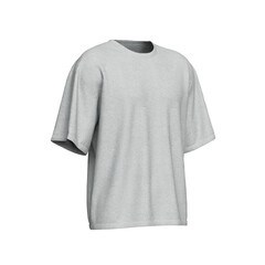 회색 반팔 티셔츠 목업 Gray Short Sleeved T-shirt Mock up
