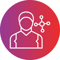 Network Specialist Male Icon Style
