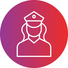 Policewoman Icon Style
