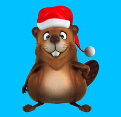 Fun 3D beaver saying hello