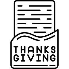 Thanksgiving Invitation Icon