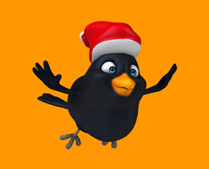 Fun 3D cartoon bird