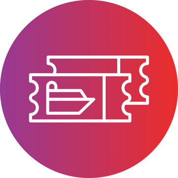 recommend clip art: Cruise Ticket Icon Style