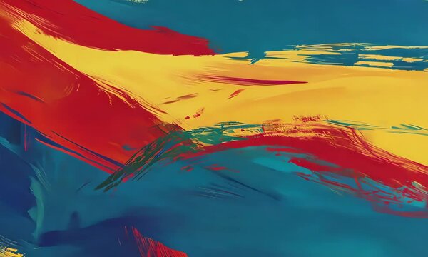 Colorful abstract pattern with bold brush strokes for creative designs