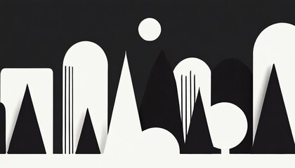 a christmas theme black and white minimal background