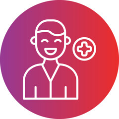 Male Patient Icon Style