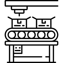Packaging Line Icon