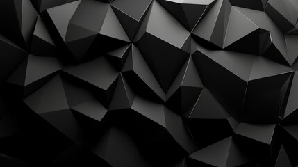 Obraz premium Abstract Black Polygonal Texture