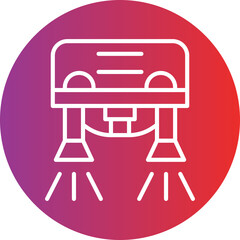 Flyboarding Icon Style