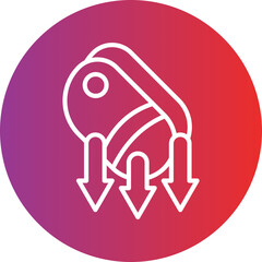 Reduced Meat Consumption Icon Style