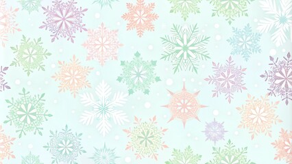 
Delicate Snowflakes Pattern In Twilight Pink And White For Winter Celebrations Design