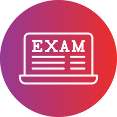 Online Exam Icon Style