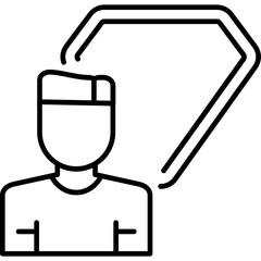 Obraz premium Insurance Agent Icon