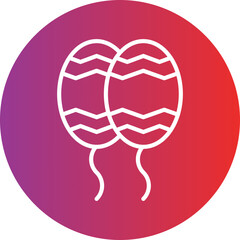 Easter Ballons Icon Style
