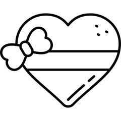 Heart with Ribbon Icon