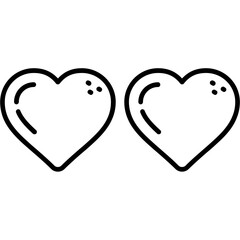 Two Hearts Icon