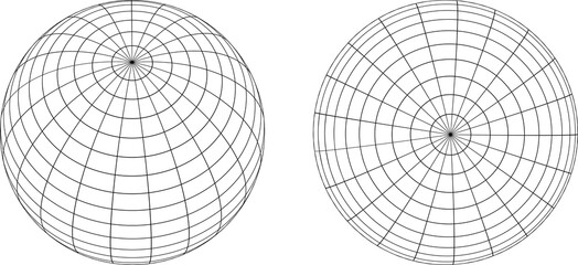 Globe icon with vector of the world