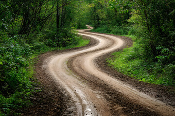 Fototapeta premium road in the woods