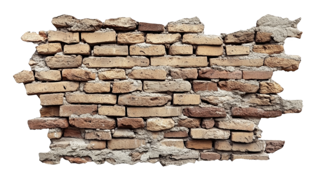 Rustic brick wall texture with square frame, ideal background for design projects and architectural visualization