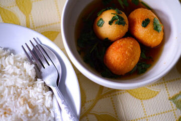 Fried Boiled Egg with Tamarind Sauce or Son-in-law's Eggs