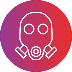 Gas Mask Icon Style