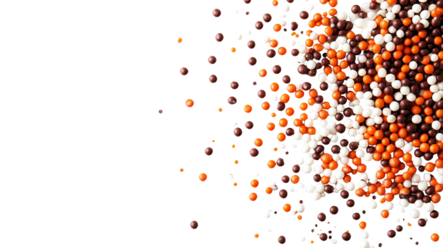 Round gelatin beads are used as a topping in food to make it beautiful and attractive, such as sprinkling on smoothies, bingsu.