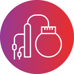 Fototapeta premium Gas Industry Icon Style