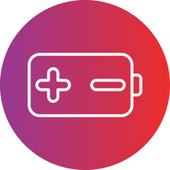 Obraz premium Small Battery Icon Style
