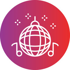 Disco Ball Icon Style