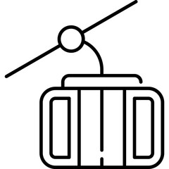 Fototapeta premium Ski Lift Icon